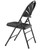 National Public Seating 1110 1100 Series 18.5" W Black Plastic Deluxe Fan Back Folding Chair
