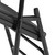 National Public Seating 1110 1100 Series 18.5" W Black Plastic Deluxe Fan Back Folding Chair