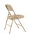 National Public Seating 1201 1200 Series 18.75" W Beige Premium Vinyl Upholstered Folding Chair