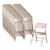 National Public Seating 1201 1200 Series 18.75" W Beige Premium Vinyl Upholstered Folding Chair