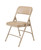 National Public Seating 1201 1200 Series 18.75" W Beige Premium Vinyl Upholstered Folding Chair