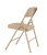National Public Seating 1201 1200 Series 18.75" W Beige Premium Vinyl Upholstered Folding Chair