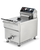 Waring WDF1700 15 Lbs. Stainless Steel Electric Countertop Commercial Deep Fryer - 120 Volts