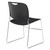 National Public Seating 8510 8500 Series 19.75" W Black Ultra-Compact Plastic Stack Chair