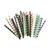 TableCraft Products 700135 10" L 8mm Thick Individually Wrapped Paper Solid Black Straws