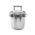 TableCraft Products 123512 9" x 5 1/4" x 4" 2 Qt. Quarter Size With Handles Induction Aluminum Core Mirror Finish Tri-Ply Serving Pan