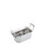 TableCraft Products 123512 9" x 5 1/4" x 4" 2 Qt. Quarter Size With Handles Induction Aluminum Core Mirror Finish Tri-Ply Serving Pan
