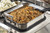 TableCraft Products 123508 11" x 9" x 4" D 5 Qt. Half Size With Handles Induction Aluminum Core Mirror Finish Tri-Ply Serving Pan