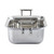 TableCraft Products 123508 11" x 9" x 4" D 5 Qt. Half Size With Handles Induction Aluminum Core Mirror Finish Tri-Ply Serving Pan