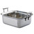 TableCraft Products 123508 11" x 9" x 4" D 5 Qt. Half Size With Handles Induction Aluminum Core Mirror Finish Tri-Ply Serving Pan