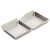TableCraft Products 20003 11 5/8" W x 6 1/4" D x 1 1/2" H Rectangular Stainless Steel Better Burger Burger Box