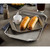 TableCraft Products 20004 14" W x 10" D x 1/2" H Rectangular Large Stainless Steel Better Burger Serving Tray