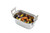 TableCraft Products 123510 11" x 5 7/8" x 4" 3 Qt. Third Size With Handles Induction Aluminum Core Mirror Finish Tri-Ply Serving Pan