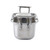 TableCraft Products 123510 11" x 5 7/8" x 4" 3 Qt. Third Size With Handles Induction Aluminum Core Mirror Finish Tri-Ply Serving Pan
