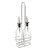 TableCraft Products 60125 6 Oz. Clear Glass Bottle With Stainless Steel Pourer Prima Oil & Vinegar Bottle
