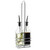 TableCraft Products 60125 6 Oz. Clear Glass Bottle With Stainless Steel Pourer Prima Oil & Vinegar Bottle