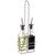 TableCraft Products 60125 6 Oz. Clear Glass Bottle With Stainless Steel Pourer Prima Oil & Vinegar Bottle