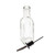 TableCraft Products 60125 6 Oz. Clear Glass Bottle With Stainless Steel Pourer Prima Oil & Vinegar Bottle