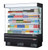 Turbo Air TOM-75SEW(B)-N 32.2 Cu. Ft. Full-Height 8 Shelves Vertical Air Curtain Open Display Merchandiser - 220 Volts