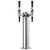 Micro Matic DS-132-PSS-C 2 Faucets Stainless Steel 3" Column Polished Stainless Steel Coffee Tower
