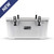 Micro Matic CB602WG-304 60 Qt. White Stainless Steel Premium Grizzly Cooler