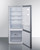 Summit FFBF154SS 15.1 Cu. Ft. Black Stainless Steel White Interior 2 Solid Doors Frost-Free Refrigerator-Freezer - 115 Volts