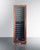 Summit SDHWC98PNR 23.5" W Stainless Steel Built-In Panel Ready Glass Door Dual Zone Shallow Depth Wine Cellar - 115 Volts