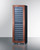 Summit SDHWC98PNR 23.5" W Stainless Steel Built-In Panel Ready Glass Door Dual Zone Shallow Depth Wine Cellar - 115 Volts