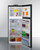 Summit BKRF152B 14.3 Cu. Ft. Black Finish Top-Mount Refrigerator-Freezer with NIST-Calibrated Thermometers - 115 Volts