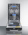 Summit DW184BADA 18" Wide Stainless Steel Built-In Black Door Dishwasher - 115 Volts