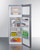 Summit CP978PL 7.4 Cu. Ft. White Interior Stainless Steel 2 Solid Doors ADA Refrigerator-Freezer - 115 Volts