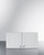 Summit CABWH2412 24" W x 12" H Clean White Seamless Plywood Box 6-Way Adjustable Hinging French Door Wall Cabinet