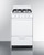 Summit WTM1107IS 20" W White Finish Stainless Steel 4 Burners with Oven Natural Gas Range - 36,400 BTU