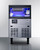 Summit BIM85 80 Lbs. Production Capacity Stainless Steel Air-Cooled Commercial Clear Full Size Cube Ice Machine with Bin - 115 Volts