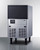 Summit BIM85 80 Lbs. Production Capacity Stainless Steel Air-Cooled Commercial Clear Full Size Cube Ice Machine with Bin - 115 Volts