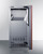 Summit BIM62ADAPNR 68 Lbs. Stainless Steel Indoor Panel Ready Undercounter Clear Full Size Dice Icemaker - 115 Volts