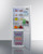 Summit FFBF121W 11.7 Cu. Ft. White Stainless Steel 2 Solid Doors Frost-Free Refrigerator-Freezer - 115 Volts