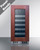 Summit CL155WC1PNR 14.75" W Stainless Steel Built-In or Freestanding Glass Door with Panel Ready Undercounter Wine Cellar - 115 Volts