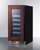 Summit CL155WC1PNR 14.75" W Stainless Steel Built-In or Freestanding Glass Door with Panel Ready Undercounter Wine Cellar - 115 Volts