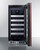 Summit CL155WC1PNR 14.75" W Stainless Steel Built-In or Freestanding Glass Door with Panel Ready Undercounter Wine Cellar - 115 Volts