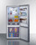 Summit FFBF173SS 16.1 Cu. Ft. Silver Cabinet Stainless Steel 1-Section Bottom Mount Refrigerator-Freezer - 115 Volts