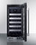 Summit CL155WC1 14.75" W Stainless Steel Built-In or Freestanding Undercounter Wine Cellar - 115 Volts