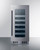 Summit CL155WC1 14.75" W Stainless Steel Built-In or Freestanding Undercounter Wine Cellar - 115 Volts