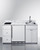 Summit CALDERAWH33I 62.5" W White Kitchenette with Refrigeration Cooking Sink and Storage Turnkey Caldera Kitchen - 115 Volts, ADA Height