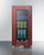 Summit CL156BV1PNR 14.75" W Stainless Steel Built-In or Freestanding Undercounter Beverage Center with Glass Door Panel-Ready - 115 Volts