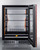Summit CL24BV1PNR 23.38" W Stainless Steel Glass Door with Panel Built-In or Freestanding Undercounter Beverage Center - 115 Volts
