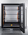 Summit CL24BV1 23.38" W Stainless Steel Built-In or Freestanding Glass Door Undercounter Beverage Center - 115 Volts