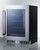 Summit CL24BV1 23.38" W Stainless Steel Built-In or Freestanding Glass Door Undercounter Beverage Center - 115 Volts