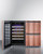 Summit ADRWC36PNR 35.5" W Stainless Steel Built-In Panel Ready Combination Wine Cellar and 2-Drawer Refrigerator with ADA Compliant - 115 Volts