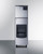 Summit BIM350KDISP 23.25" W Black Stainless Steel Air-Cooled Commercial Clear Full Size Cube Ice Machine with Ice Dispenser - 115 Volts